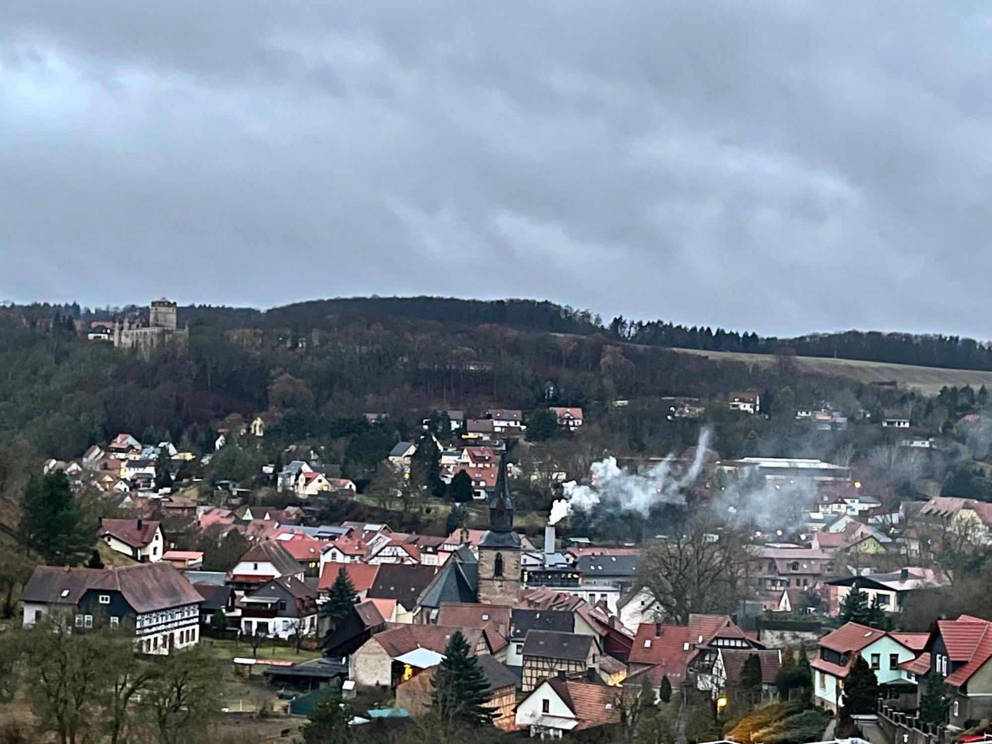 Delux Ferienwohnung Kunstgalerie Und Ilmradweg Kranichfeld Buitenkant foto